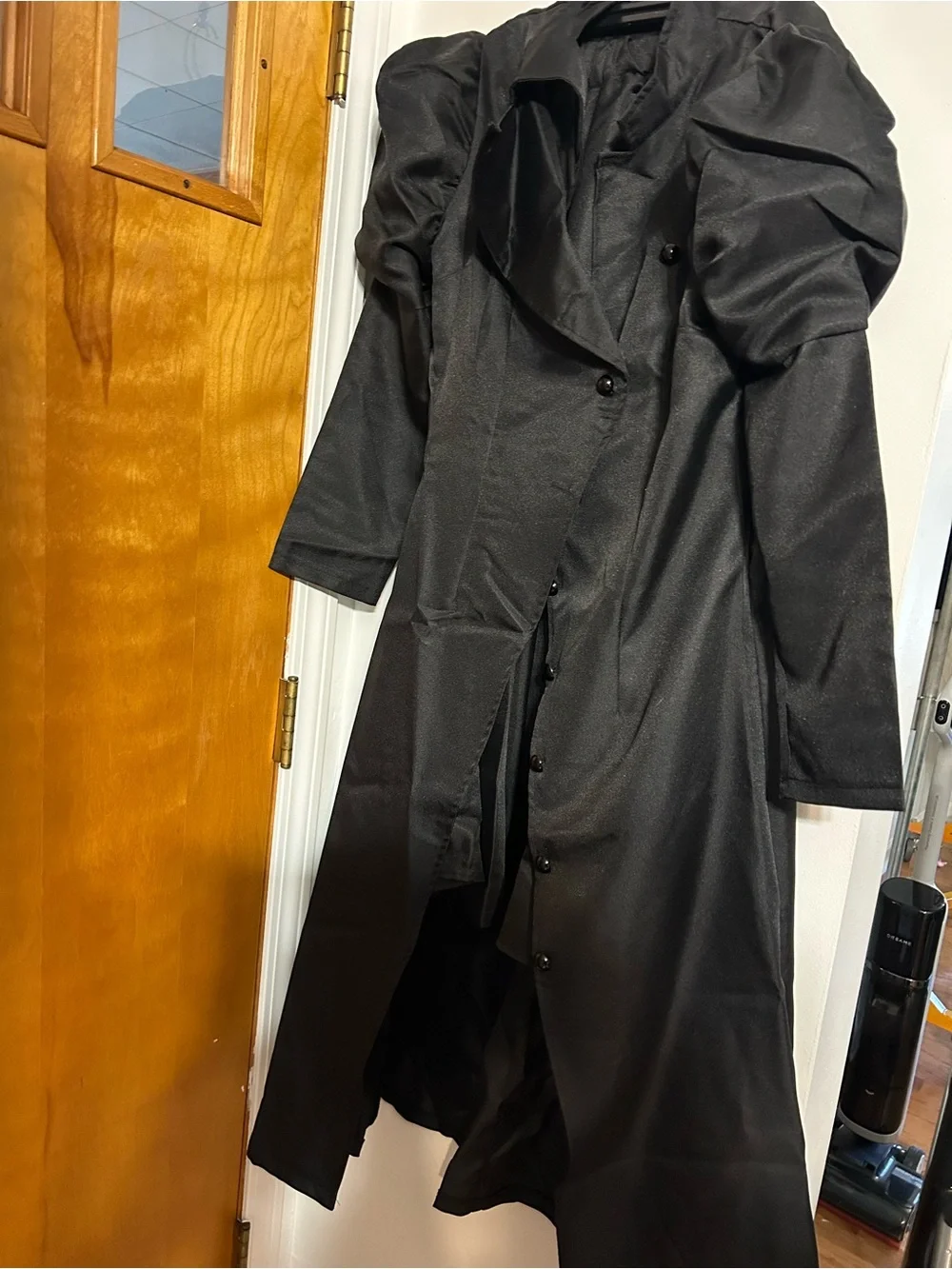 Elphaba Costume Kids Black Coat and skirt Costume w/ Green gloves, glasses, hat